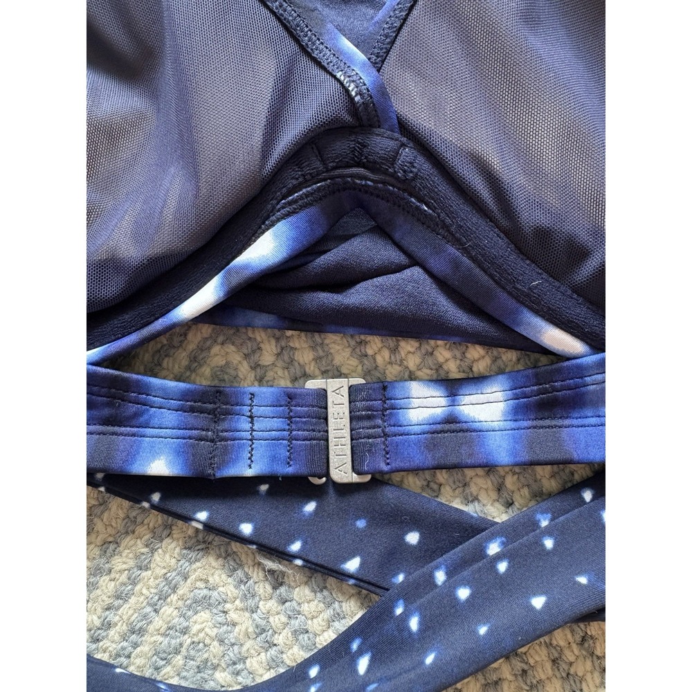Women's Athleta Bikini Swim Top -‎ Blue/White - 38B/C - Picture 4 of 5